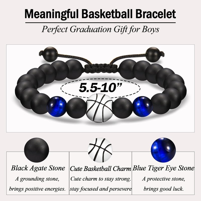 EFVISD Store Soccer Football Basketball Baseball Hockey Bracelet Gifts for Boys Players Team Lovers Son Grandson Brother Nephew Friend as Birthday/Valentines Day/Graduation/Back to School/Christmas Gifts - Image 4